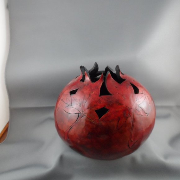 Hand Carved Gourd by Betty Wilson - Picture 5 of 7